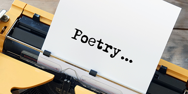 Typewriter with paper with words written.